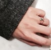 Tiara Teardrop Emerald Ring