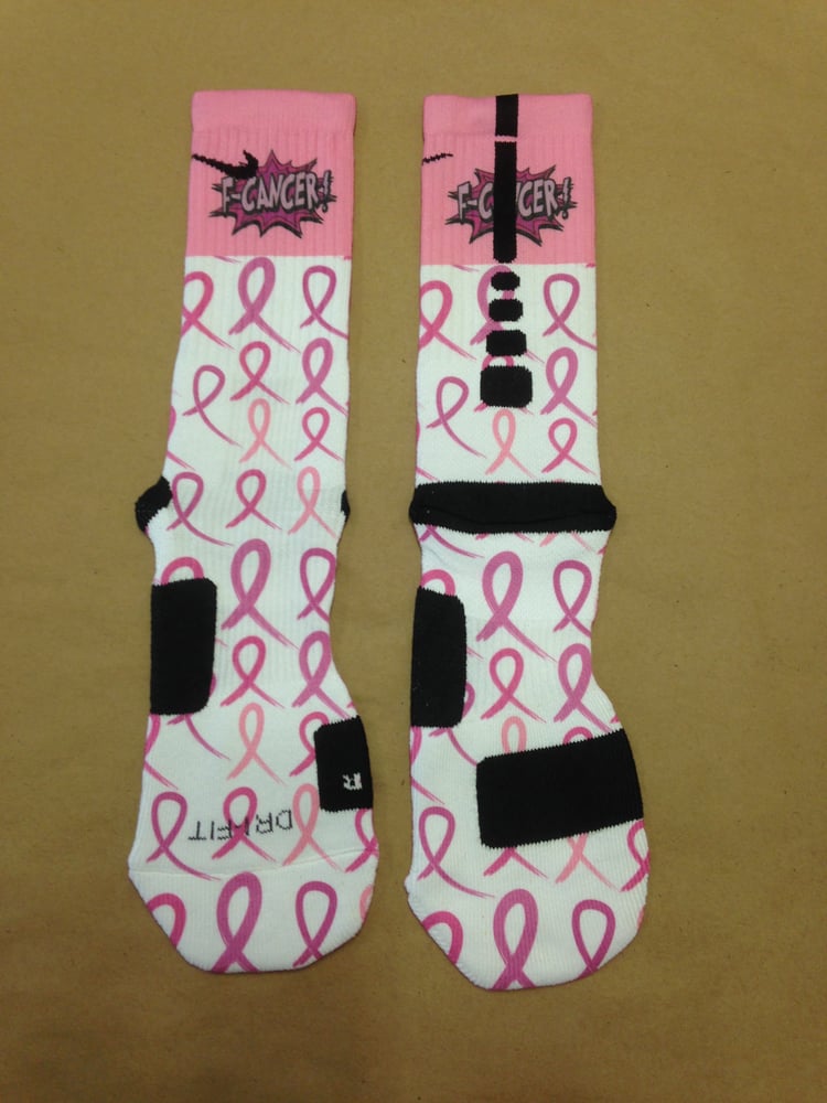 Image of Breast Cancer Awareness Nike Elite Socks