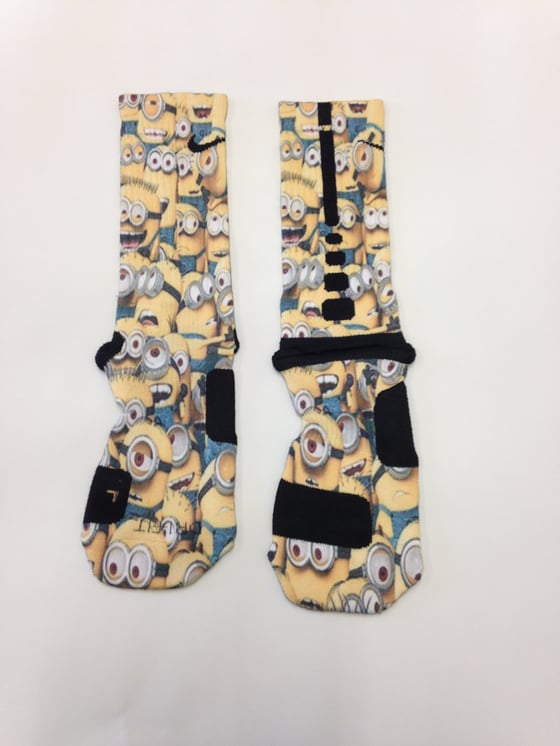 Image of Despicable Me Custom Nike Elite Socks 