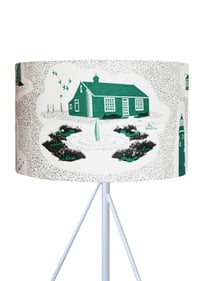 Image 2 of Dungeness Linen Lampshade - Coach Emerald