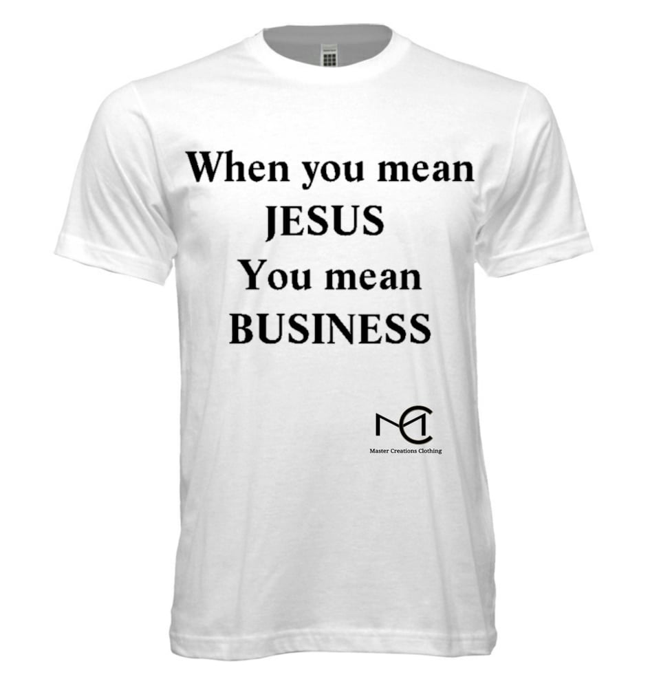 Image of Jesus mean Business