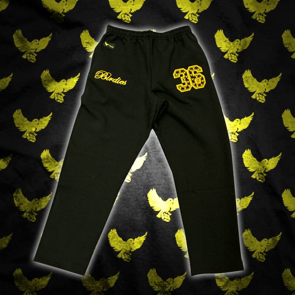 Image of Black/Gold 36 Birdies Sweatpants