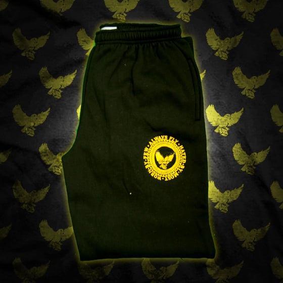 Image of Black/Gold Crest Sweatpants