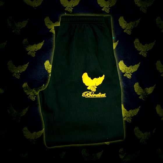 Image of Black/Gold Birdies Sweatpants