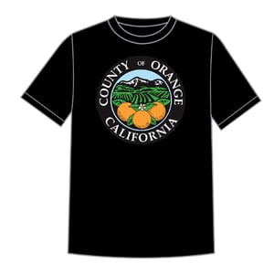 Image of ORANGE COUNTY BLACK SHIRT