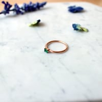 Image 3 of Mini Sparkling Emerald Ring