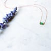 Mini Sparkling Emerald Necklace
