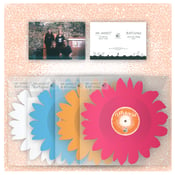 Image of DK060: Nai Harvest / Playlounge - Flower Split 12" Shaped EP - Blue /350, Orange /500, Pink /500