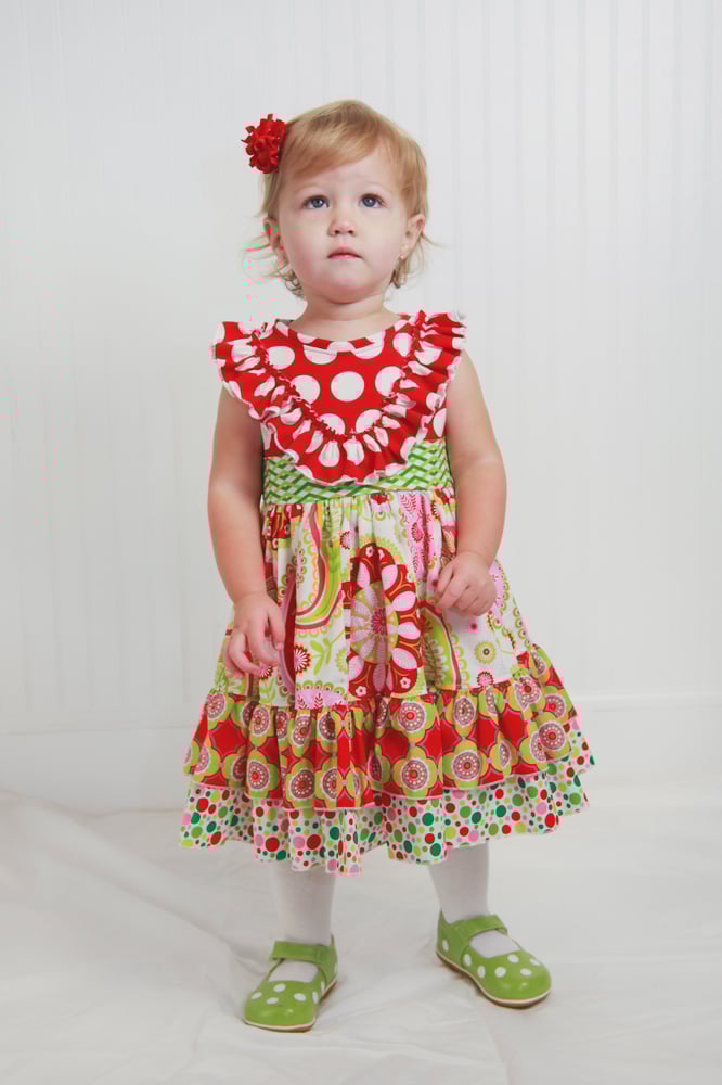 Image of Paisley Xmas Dot Dress