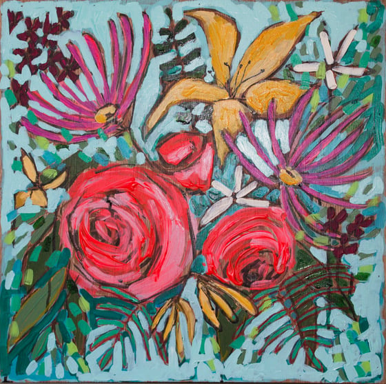 Image of flowers for demi 20"x20"