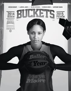 Image of BUCKETS: 2014 Review / 2015 Preview -- Maya Moore Cover.