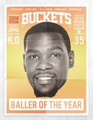 Image of BUCKETS: 2014 Review / 2015 Preview -- Kevin Durant Cover.