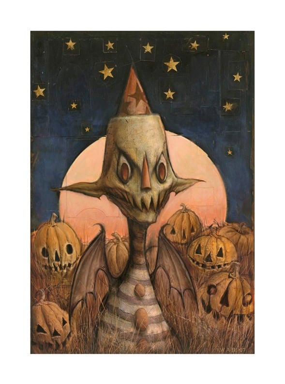 Image of "Pumpkin Patch Goblin" Limited Edition print