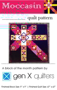 Image of Moccasin Sampler Quilt Pattern - Hard Copy Paper