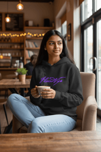 Image 2 of FlossdVip Apparel Black / Purple Hoodie 