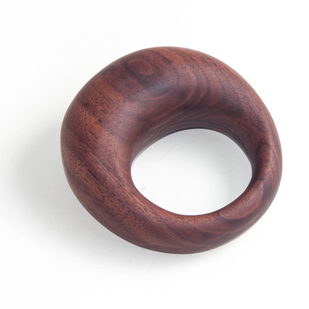 Image of Round Walnut Rattle