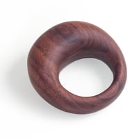 Image 1 of Round Walnut Rattle