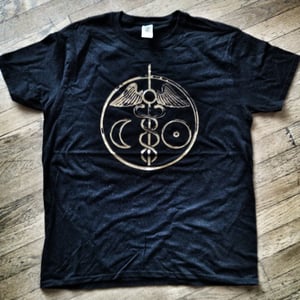 Image of "GOLDEN SKIES" : t-shirt (black)