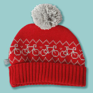 Image of Snug Spectator Hat Red and Grey