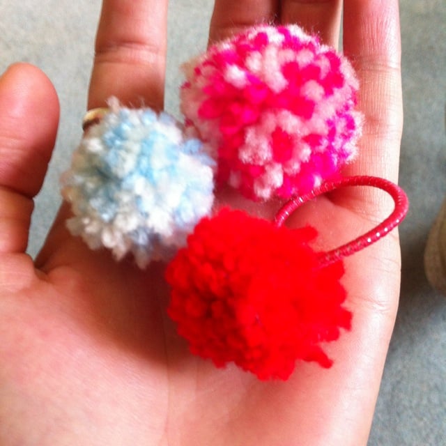 Image of 543 PomPom Multicoloured Hair Bobbles