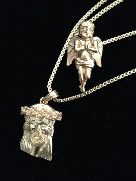 Image of Angel / JESUS piece Gold