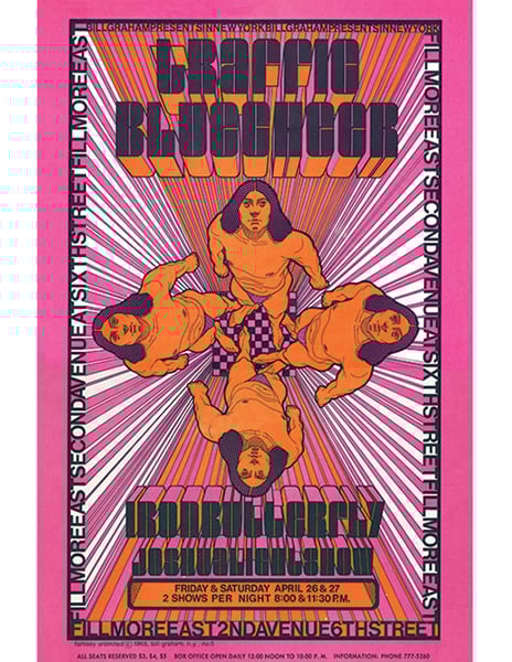 Image of TRAFFIC - BLUE CHEER & IRON BUTTERFLY - 1968