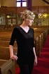 Velvet V-neck Tunic Top (115) Image 3