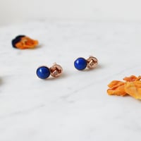 Image 2 of Art Deco Blue Lapis Earring