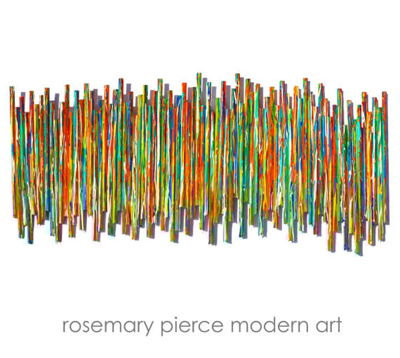 Image of 'LIFE EXPERIENCES NO 9' | Modern Painting | Large Wall Art | Colorful Wall Sculpture