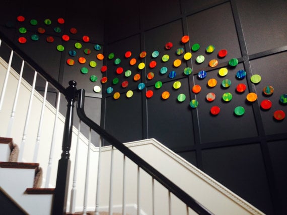 Image of 'LYRICAL CIRCLES' | LARGE Art Installation | Abstract Geometric Wall Sculpture | Rosemary Pierce