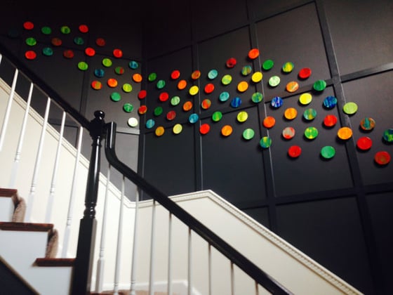 Image of 'LYRICAL CIRCLES' | LARGE Art Installation | Abstract Geometric Wall Sculpture | Rosemary Pierce