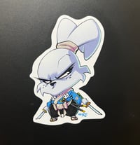 Image 2 of BOTH TMNT chibi sticker sets + BONUS USAGI