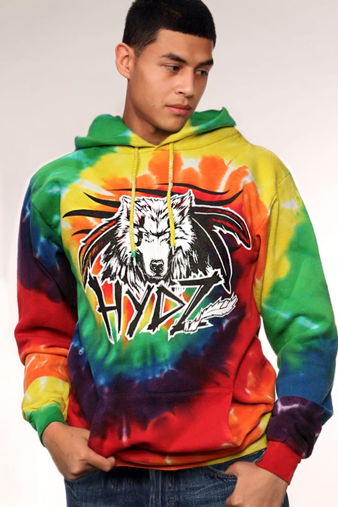 Image of Wolf Spirit / Hoodie - Tie Dye