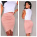 Image of Draped Midi Skirt