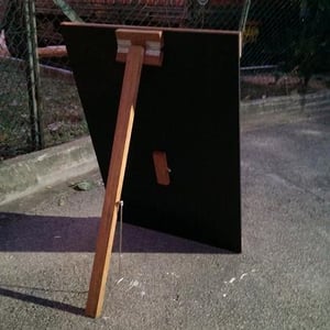 Large Single Sided Standing Chalkboard with top and bottom border