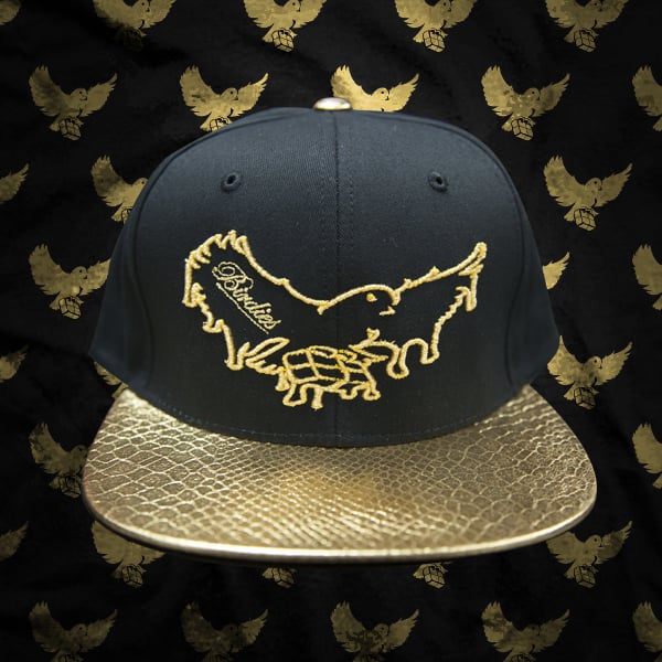 Image of Black/Gold Dripping Snapback