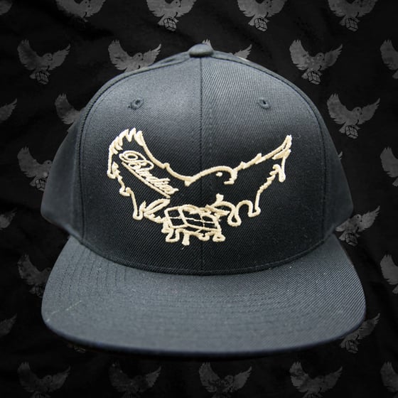 Image of Black/Beige Dripping Snapback