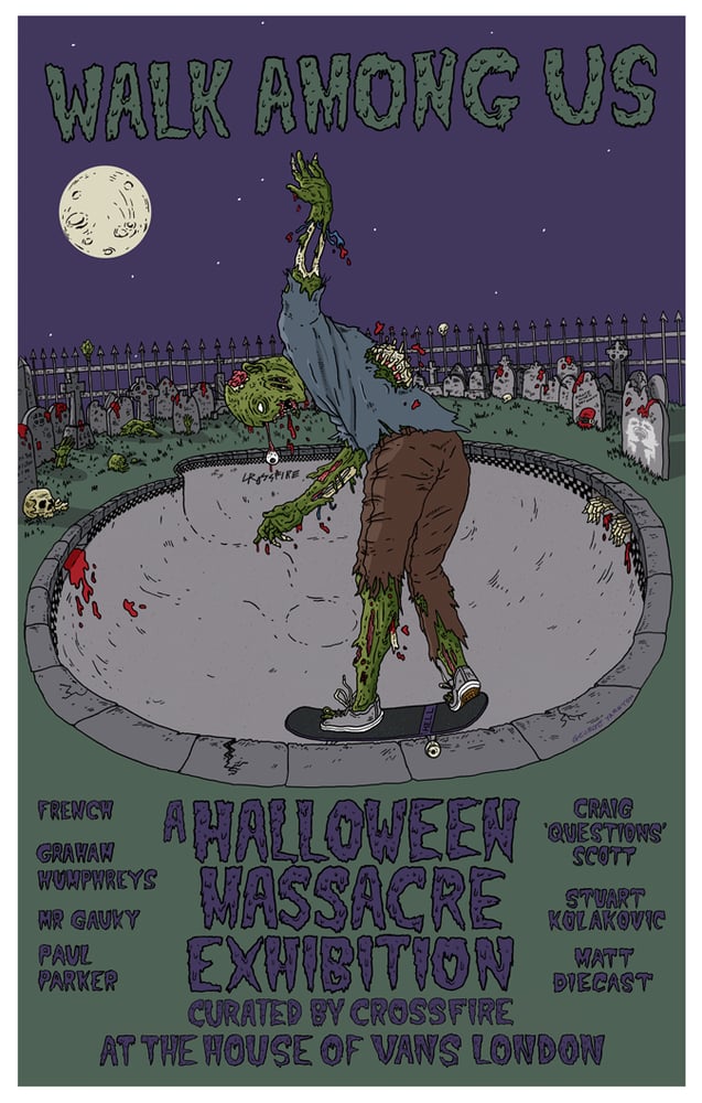 Image of 'Walk Among Us' - Halloween Massacre prints (A3) 