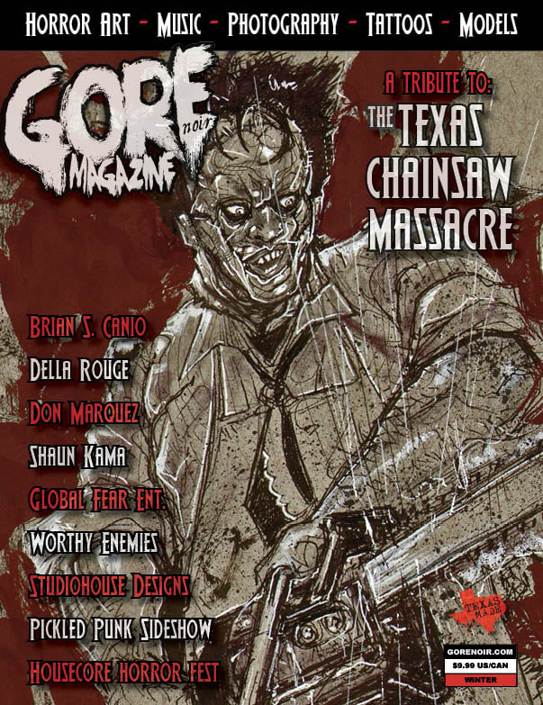Image of Gore Noir Magazine Issue #12 Texas Chainsaw Massacre!