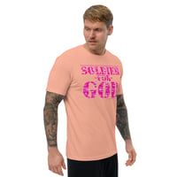 Image 10 of Soldier For God PINK Fitted Short Sleeve T-shirt