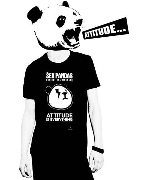 Image of Sex Attitude Crew Neck Tee Black