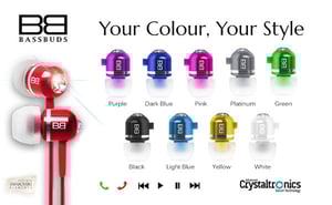 Image of BASSBUDS - High Performance In-Ear Earphones With MIC & MP3 controller.