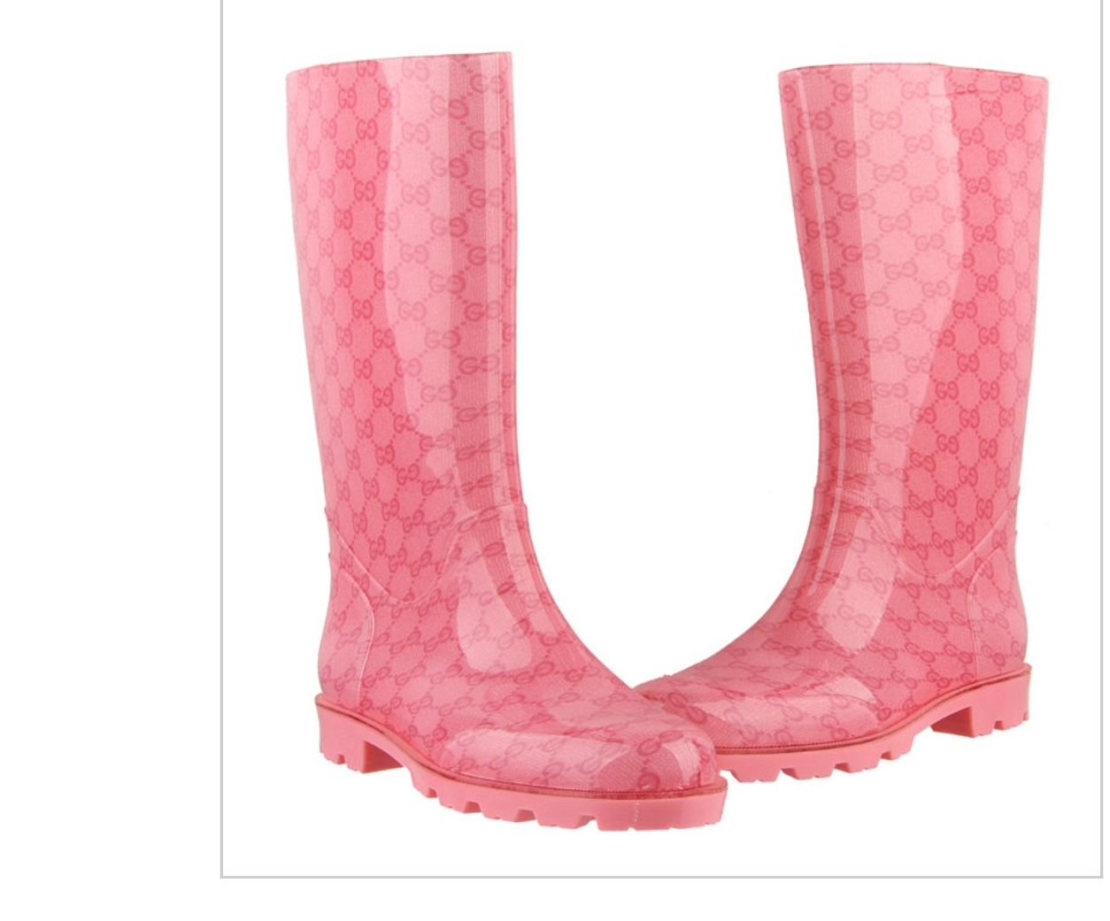 gucci rain boots pink