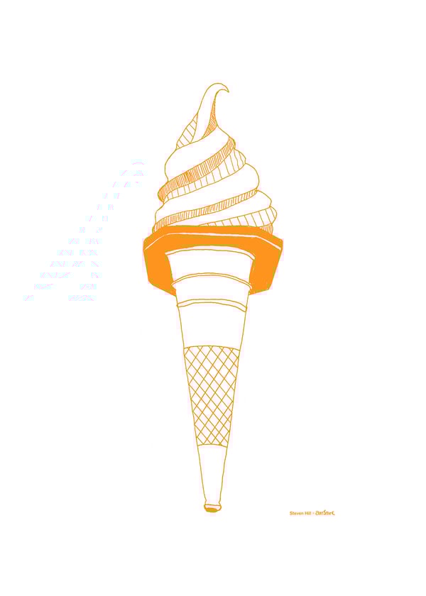 Image of Summer's Cone Tea Towel (Artstore Made in Glasgow)