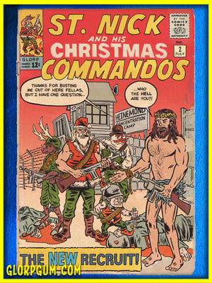 St. Nick and His Christmas Commandos Holiday Cards