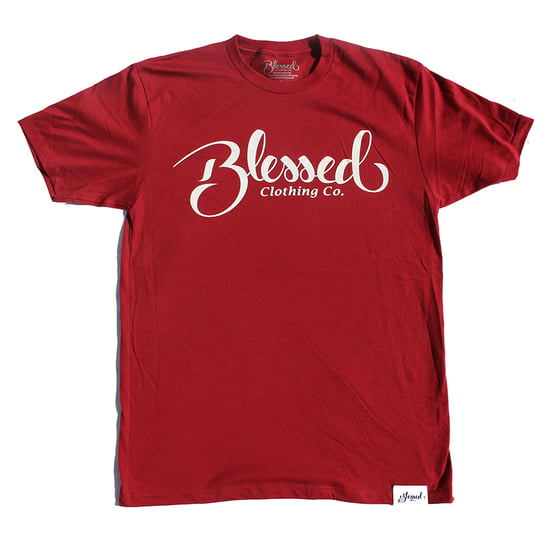 Image of Blessed Signature Tee (Maroon)