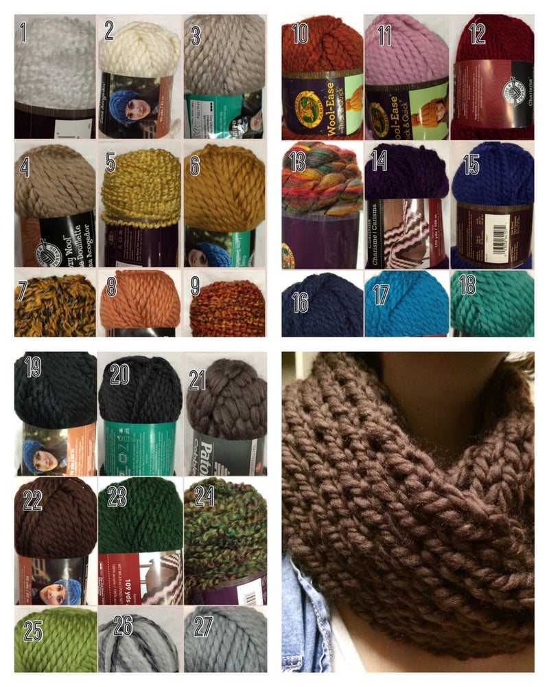 Image of Purl Stitch Infinity Scarf