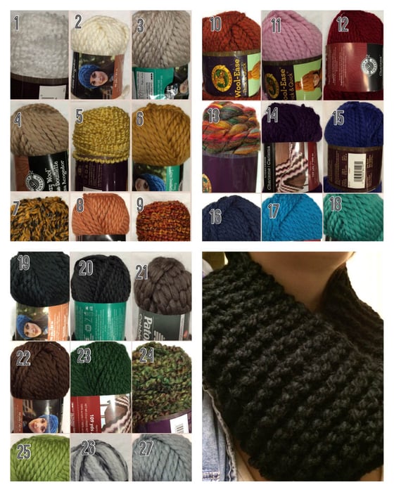 Image of Knit Stitch Infinity Scarf