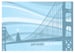 Image of Holiday San Francisco Bridge Tree Card Pack - 16 Cards 16 Envelopes