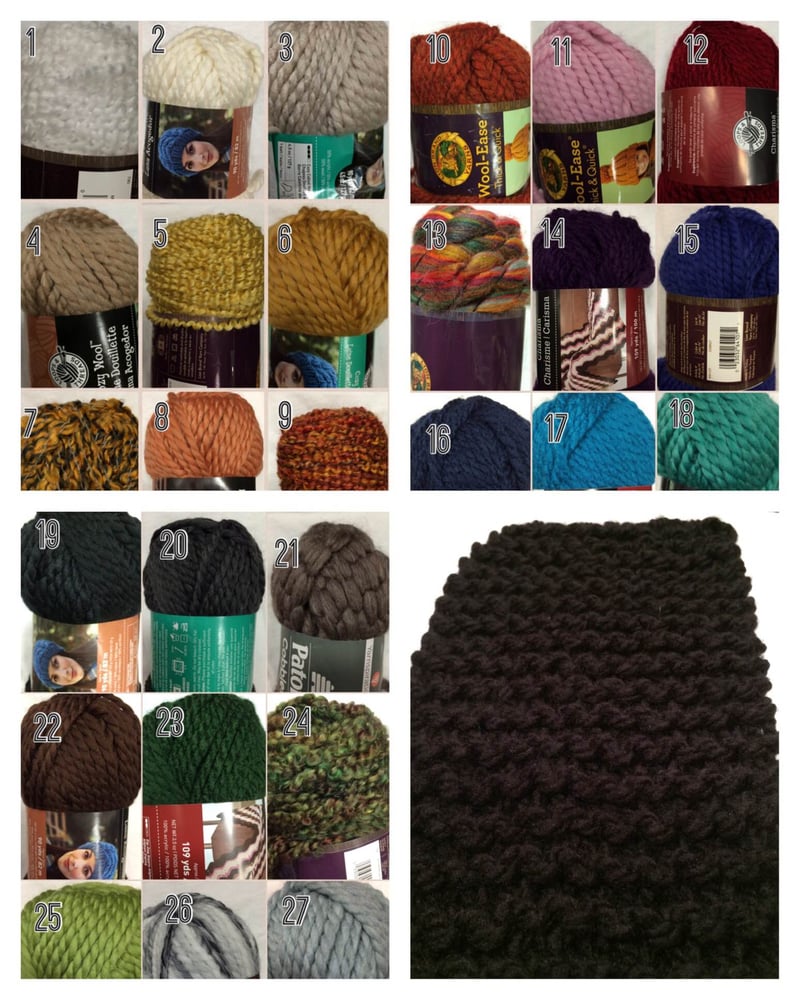 Image of Knit Stitch Traditional Scarf